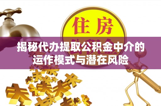 武冈揭秘代办提取公积金中介的运作模式与潜在风险
